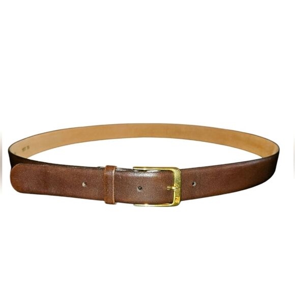 Pierre Cardin Brown Cowhide Leather Belt Size L  40 - Picture 1 of 7